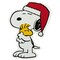 Northlight 7&#x22; Peanuts Snoopy Hugs Woodstock Double Sided Christmas Window Cling Decoration